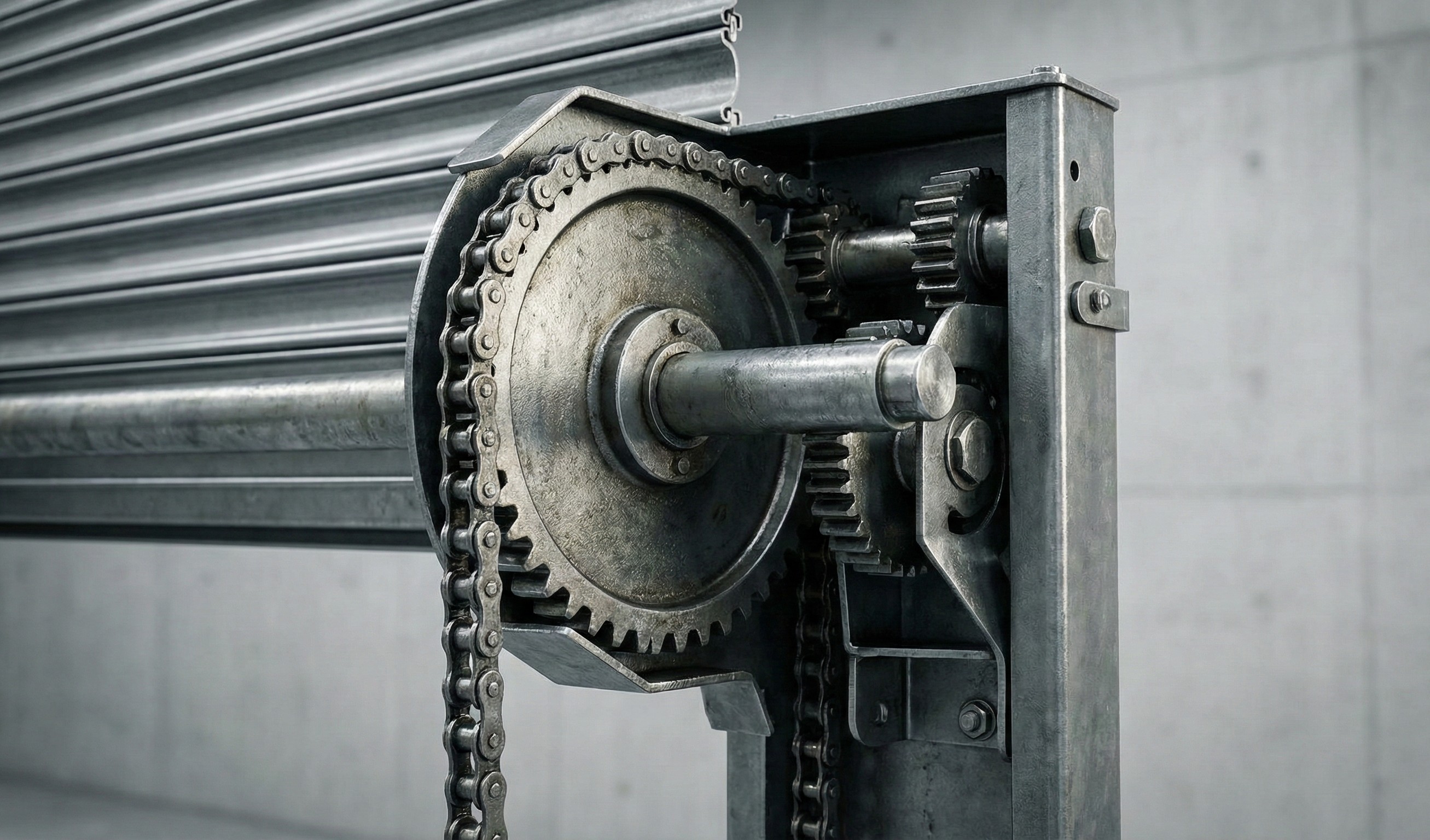 Gear Operated Rolling Shutter